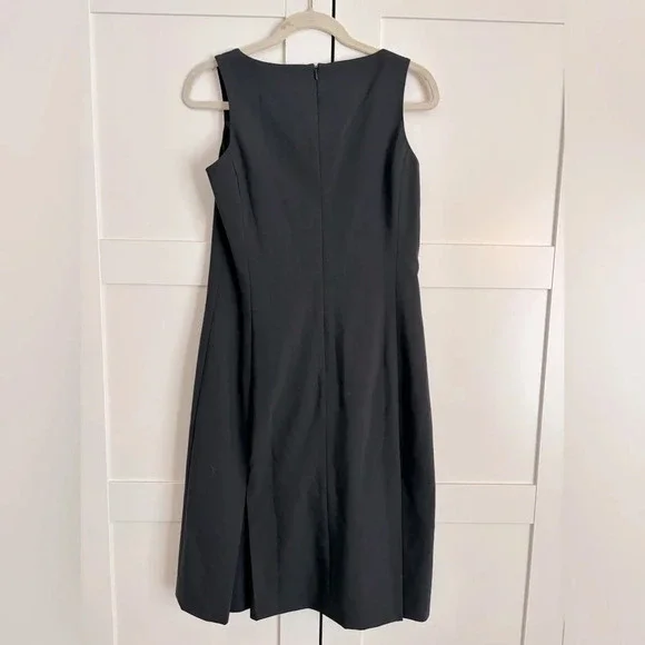 Lands End Black Square Neck Dress Size 6 NWT - Picture 3 of 3